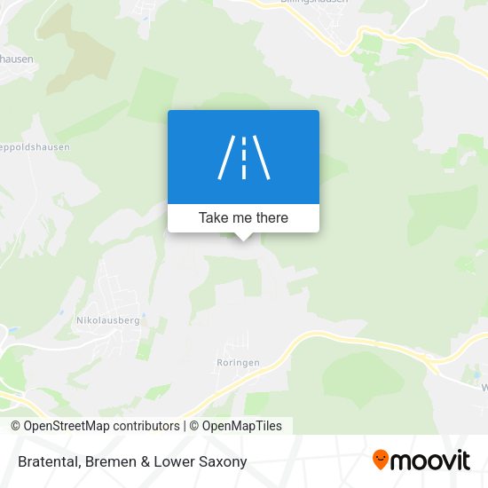 Bratental map