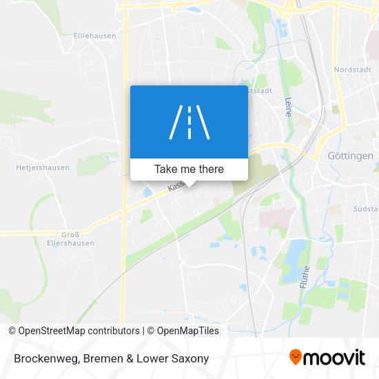 Brockenweg map
