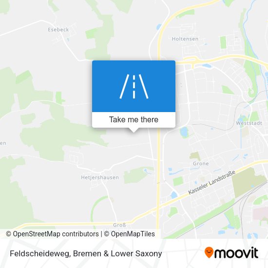 Feldscheideweg map