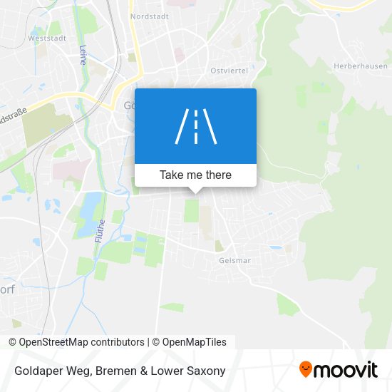 Goldaper Weg map