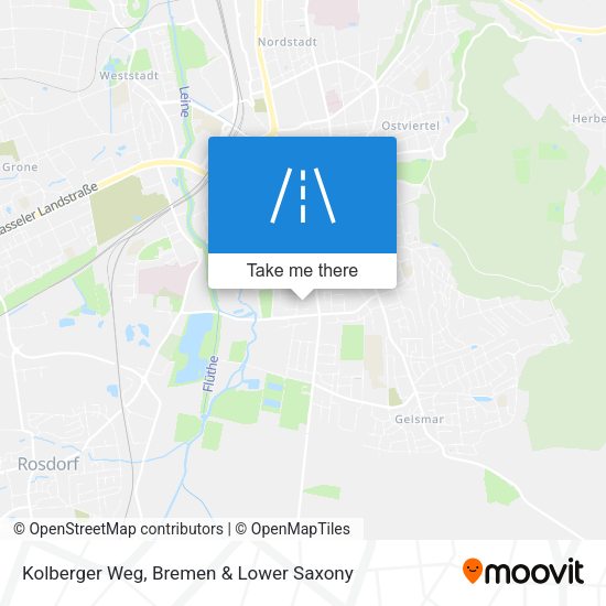 Kolberger Weg map