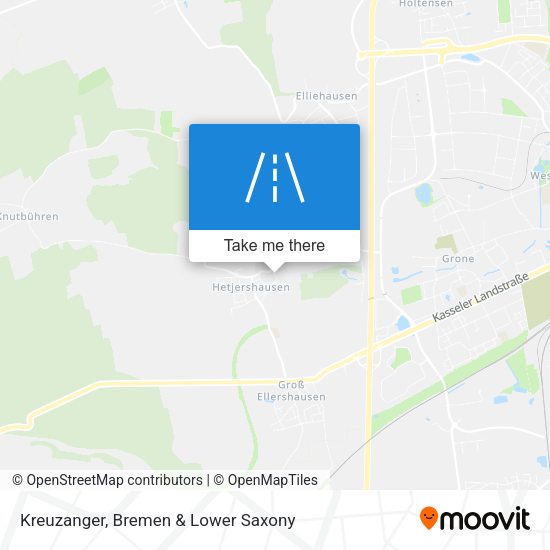 Kreuzanger map