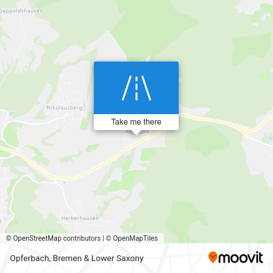 Opferbach map