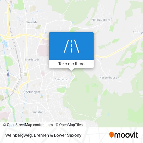 Weinbergweg map