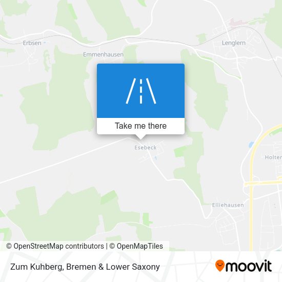 Zum Kuhberg map