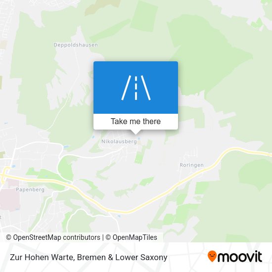Zur Hohen Warte map
