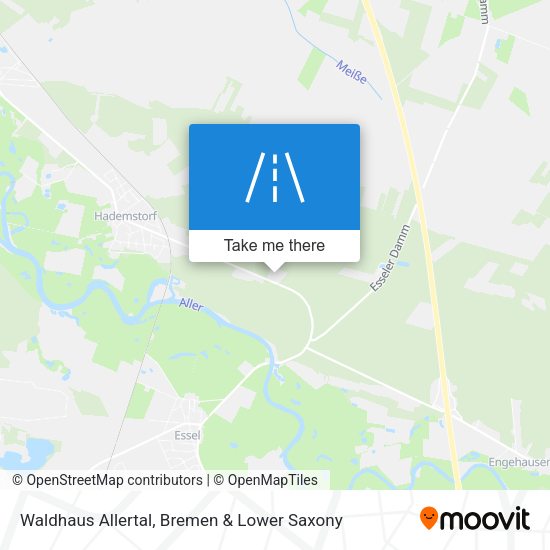Waldhaus Allertal map