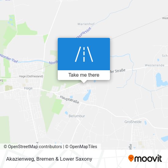 Akazienweg map
