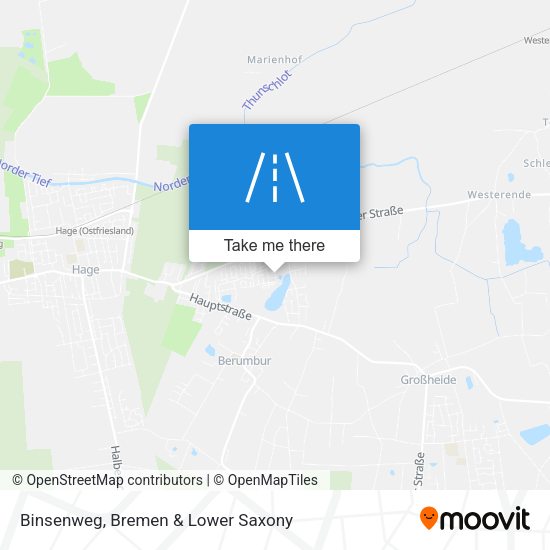 Binsenweg map