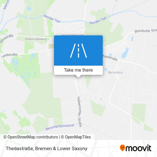 Thedastraße map