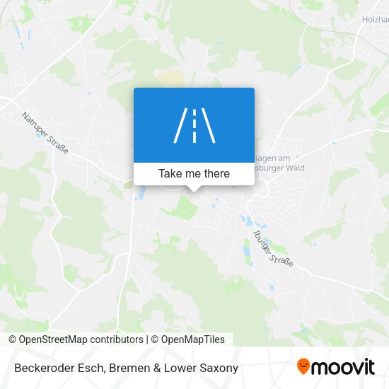 Beckeroder Esch map