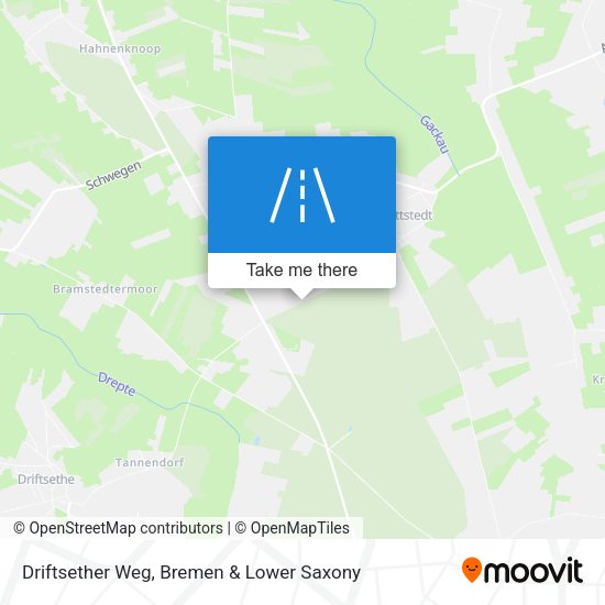 Driftsether Weg map