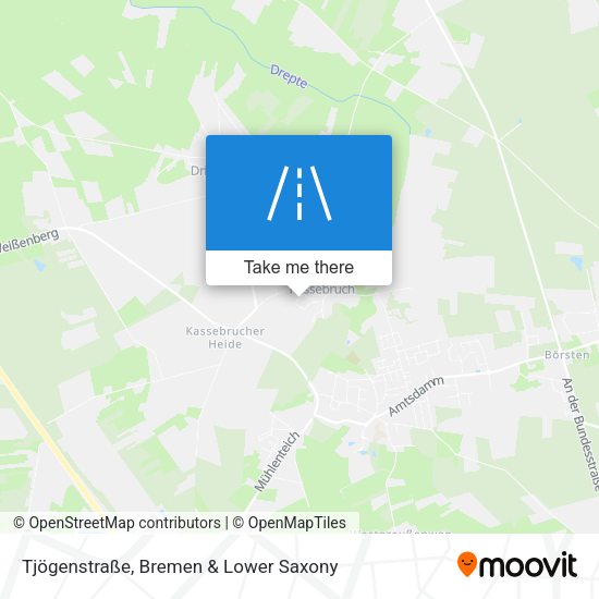 Tjögenstraße map