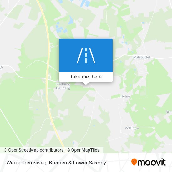 Weizenbergsweg map