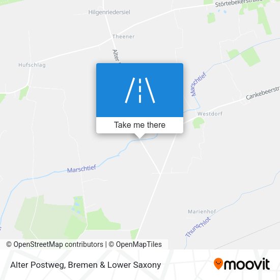 Alter Postweg map