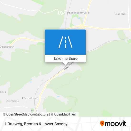 Hütteweg map