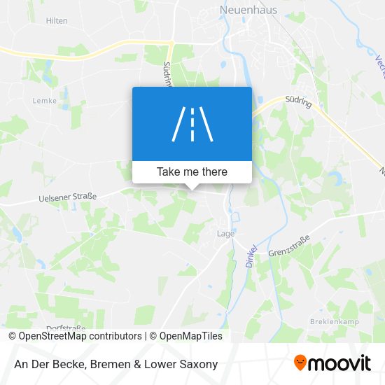 An Der Becke map