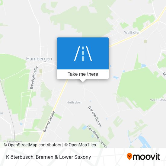 Klöterbusch map
