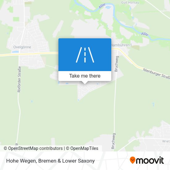 Hohe Wegen map