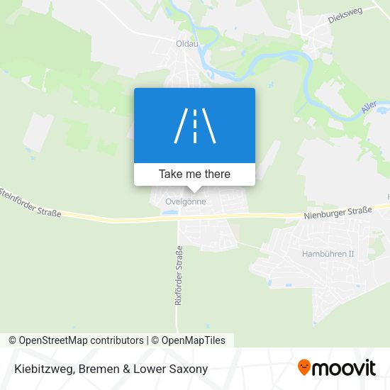 Kiebitzweg map