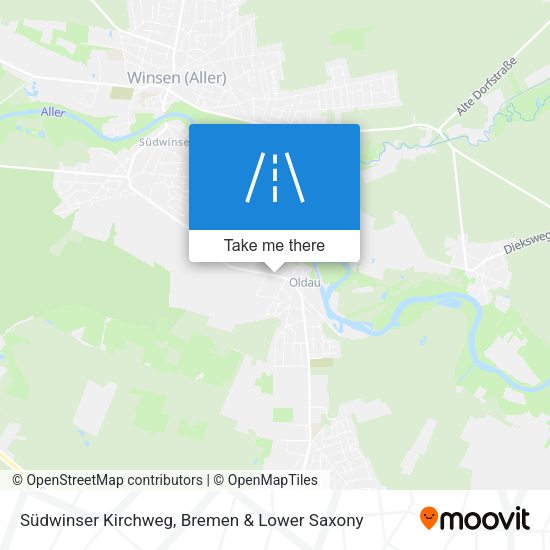 Südwinser Kirchweg map