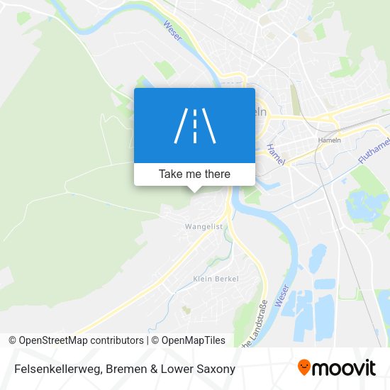 Felsenkellerweg map