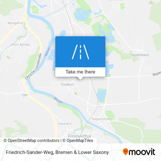 Friedrich-Sander-Weg map