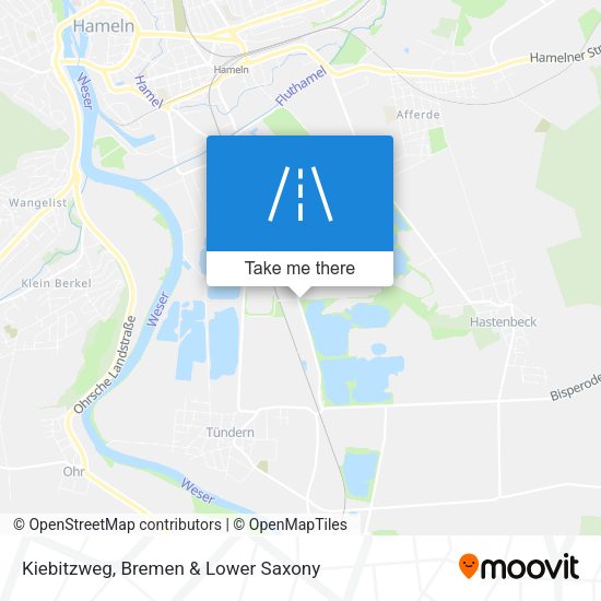 Kiebitzweg map