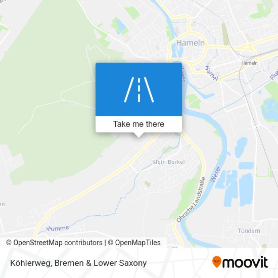 Köhlerweg map