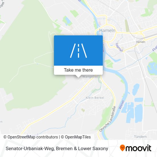 Senator-Urbaniak-Weg map