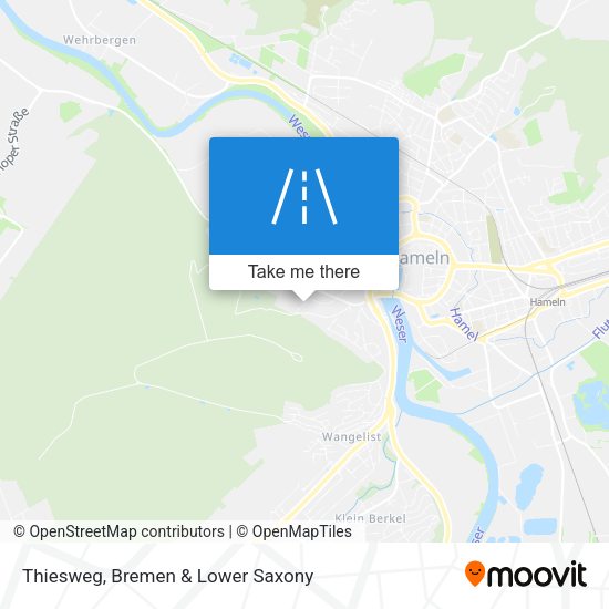 Thiesweg map