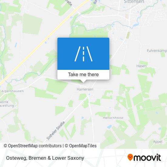 Osteweg map