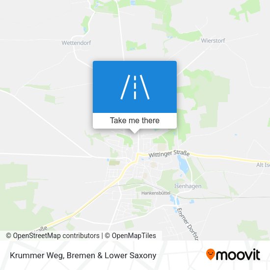 Krummer Weg map