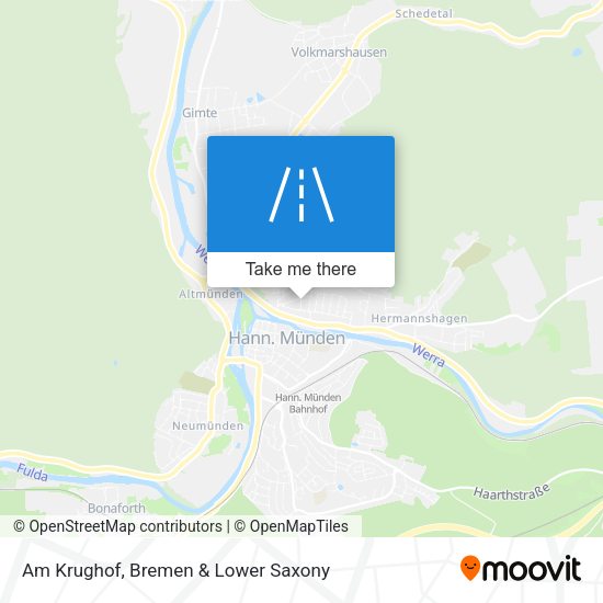 Am Krughof map