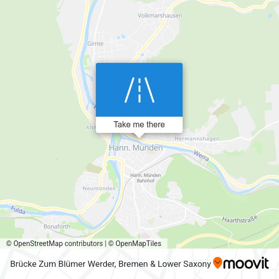 Brücke Zum Blümer Werder map
