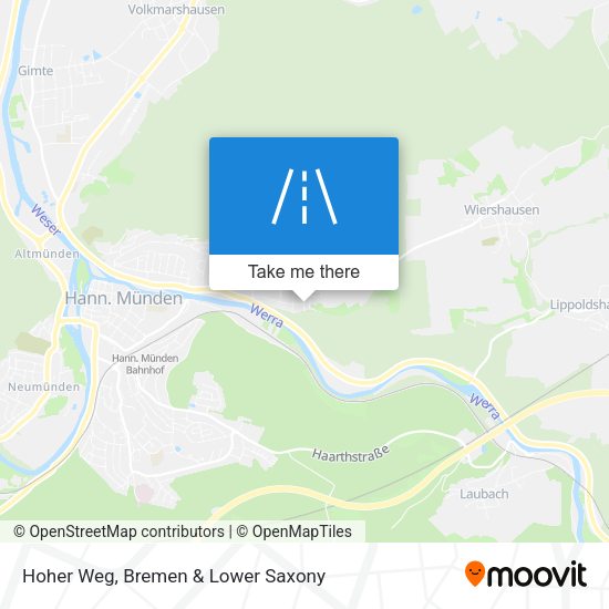 Hoher Weg map