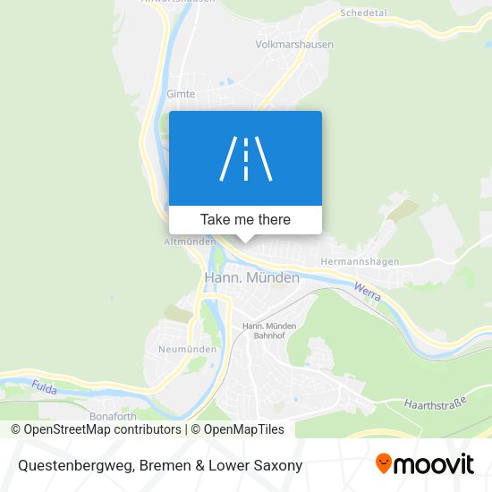 Questenbergweg map