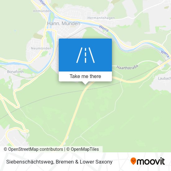 Siebenschächtsweg map