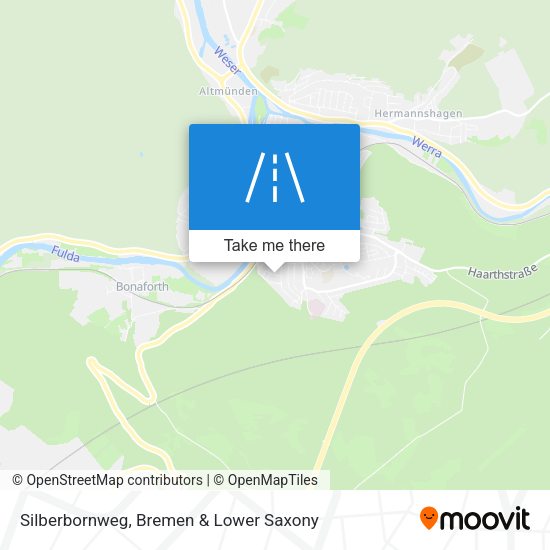 Silberbornweg map
