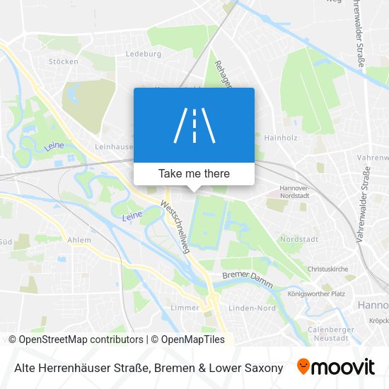 Alte Herrenhäuser Straße map