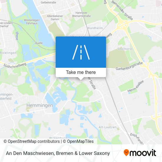 An Den Maschwiesen map