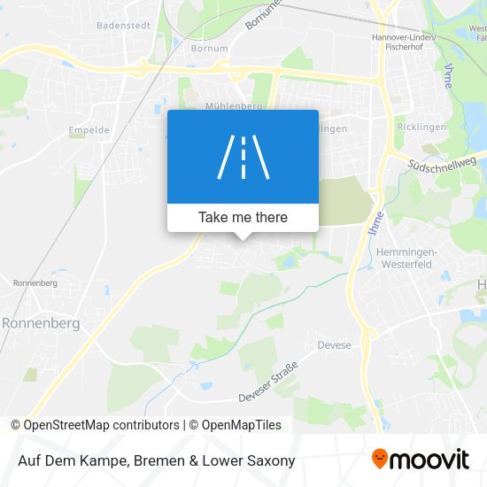 Auf Dem Kampe map
