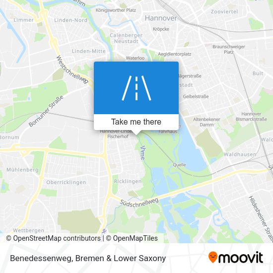 Benedessenweg map