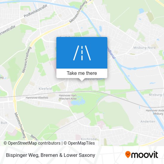 Bispinger Weg map