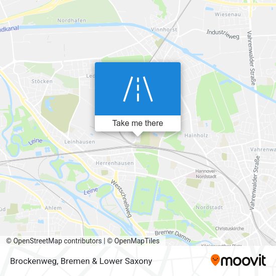 Brockenweg map