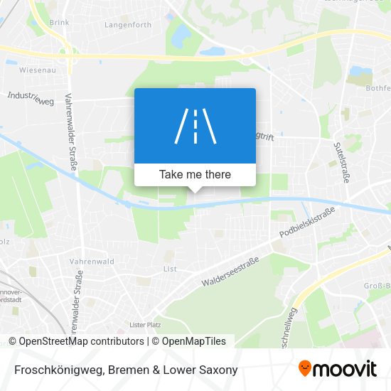 Froschkönigweg map
