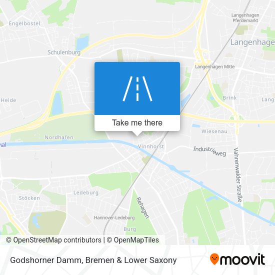 Godshorner Damm map