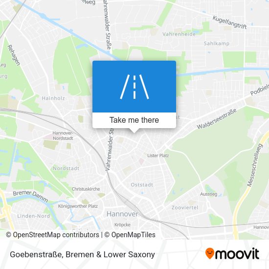 Goebenstraße map