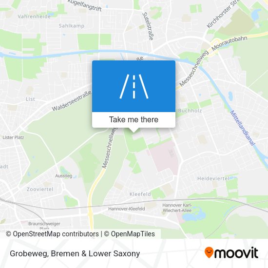 Grobeweg map