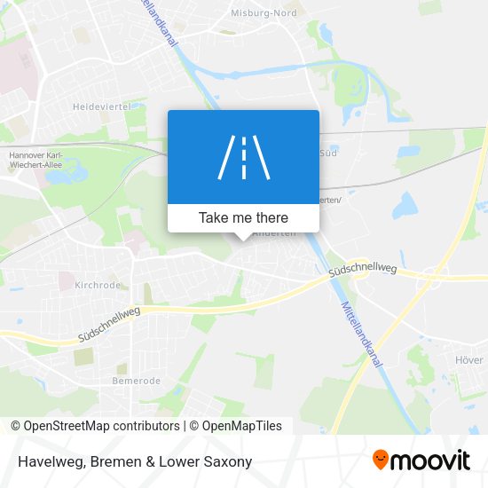 Havelweg map